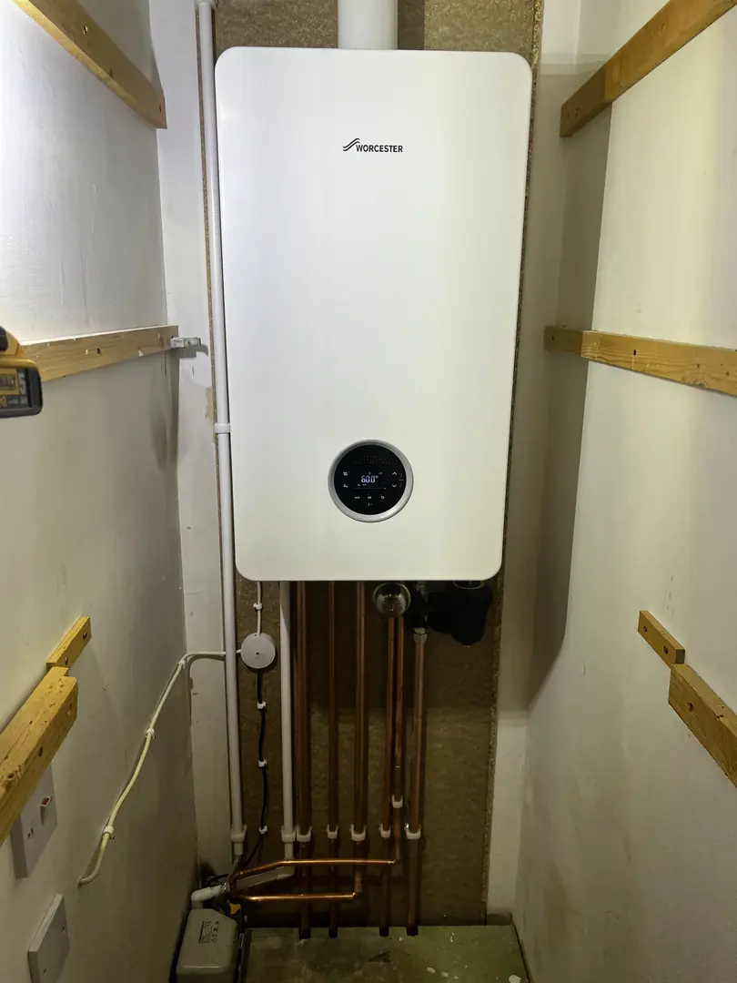 Worcester Bosch boiler installation by plumber in Bridgend